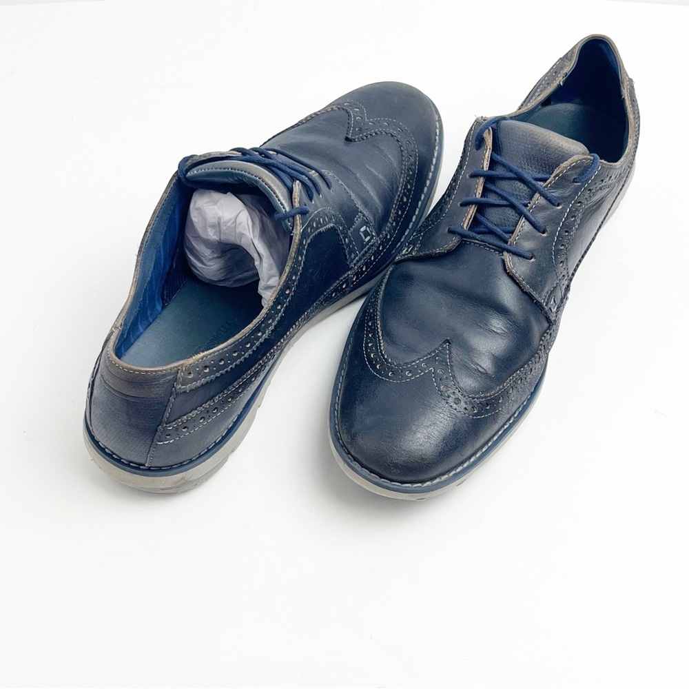 TIMBERLAND Earth Keepers Navy Blue Leather Lace Up Oxford Shoes, Size 10.5